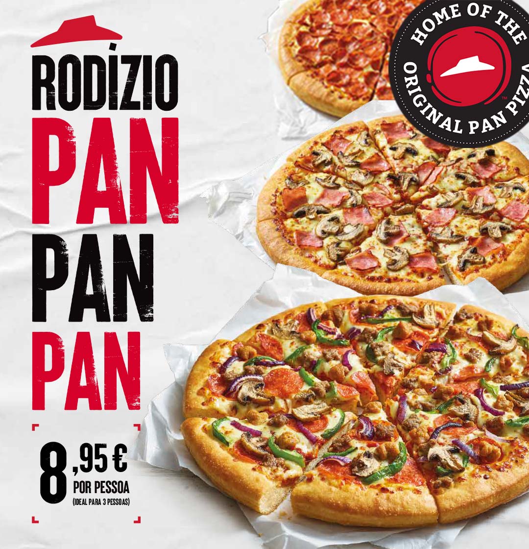 RODIZIO PAN PAN PAN - Entrega ao Domicílio. Pizza Hut