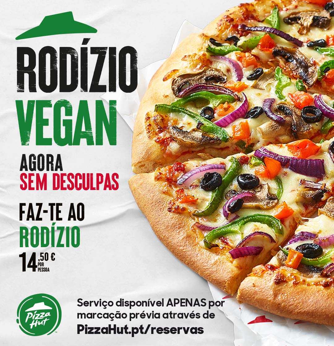 RODÍZIO VEGAN - No Restaurante. Pizza Hut