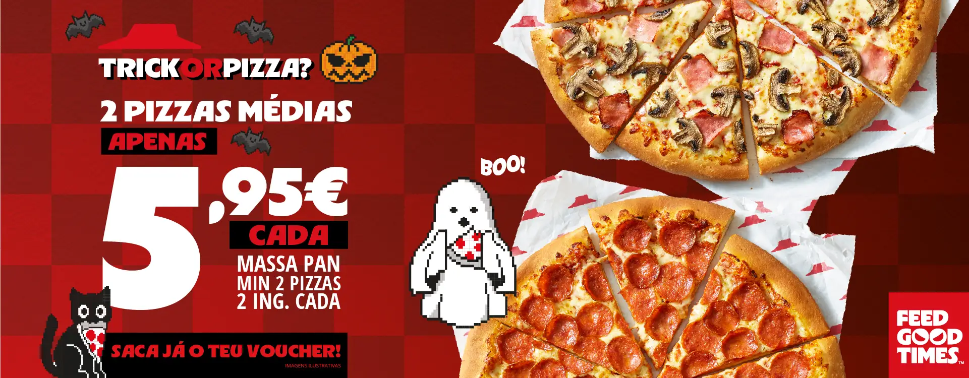 Giveaway 2 Pizzas Médias por 5,95€