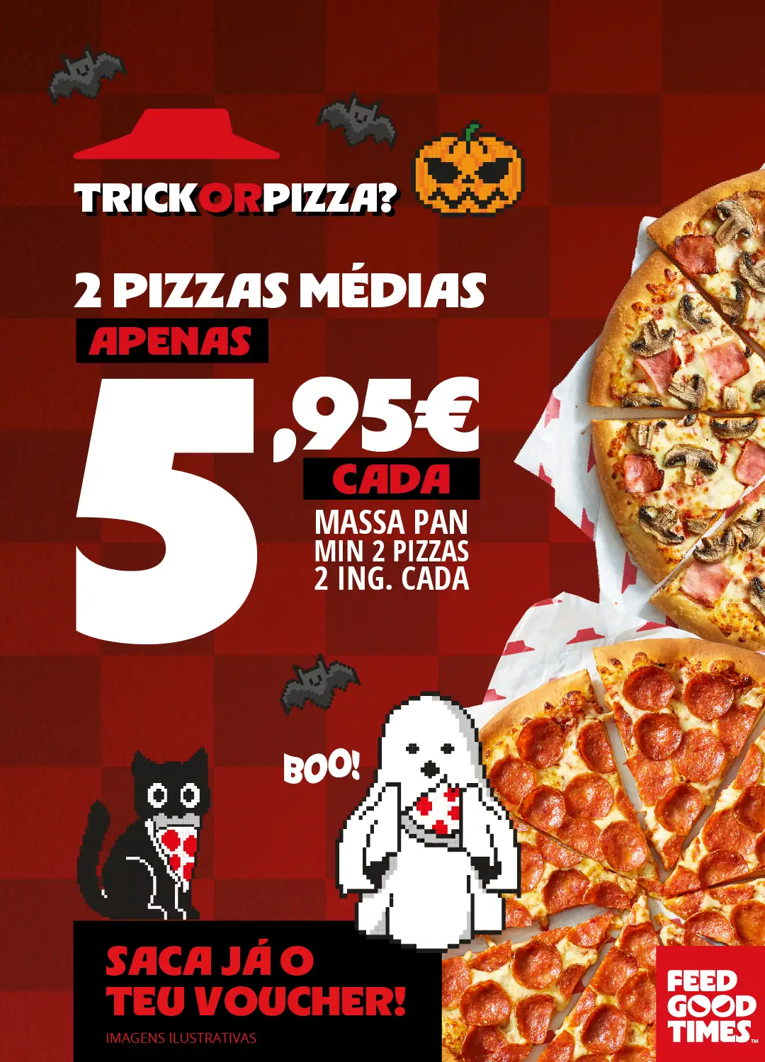 Giveaway 2 Pizzas Médias por 5,95€