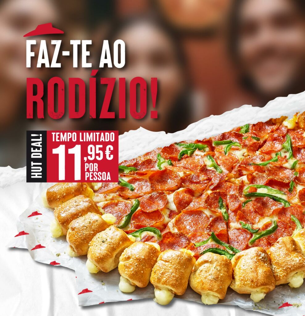 Rodízio de Pizzas por 11,95€ na Pizza Hut