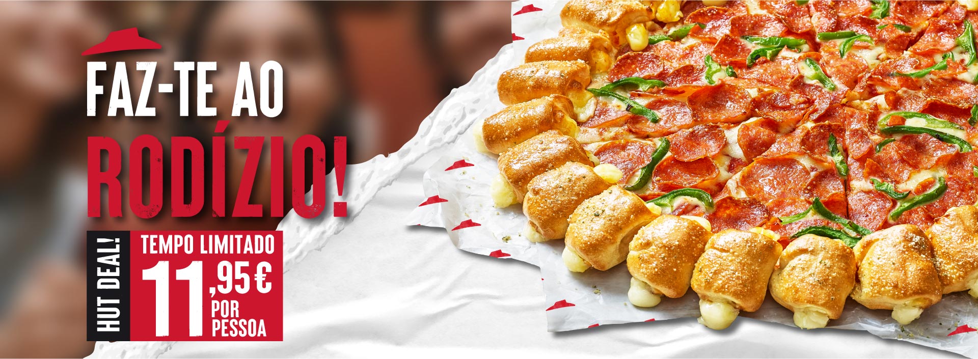 Rodízio de Pizzas por 11,95€ na Pizza Hut