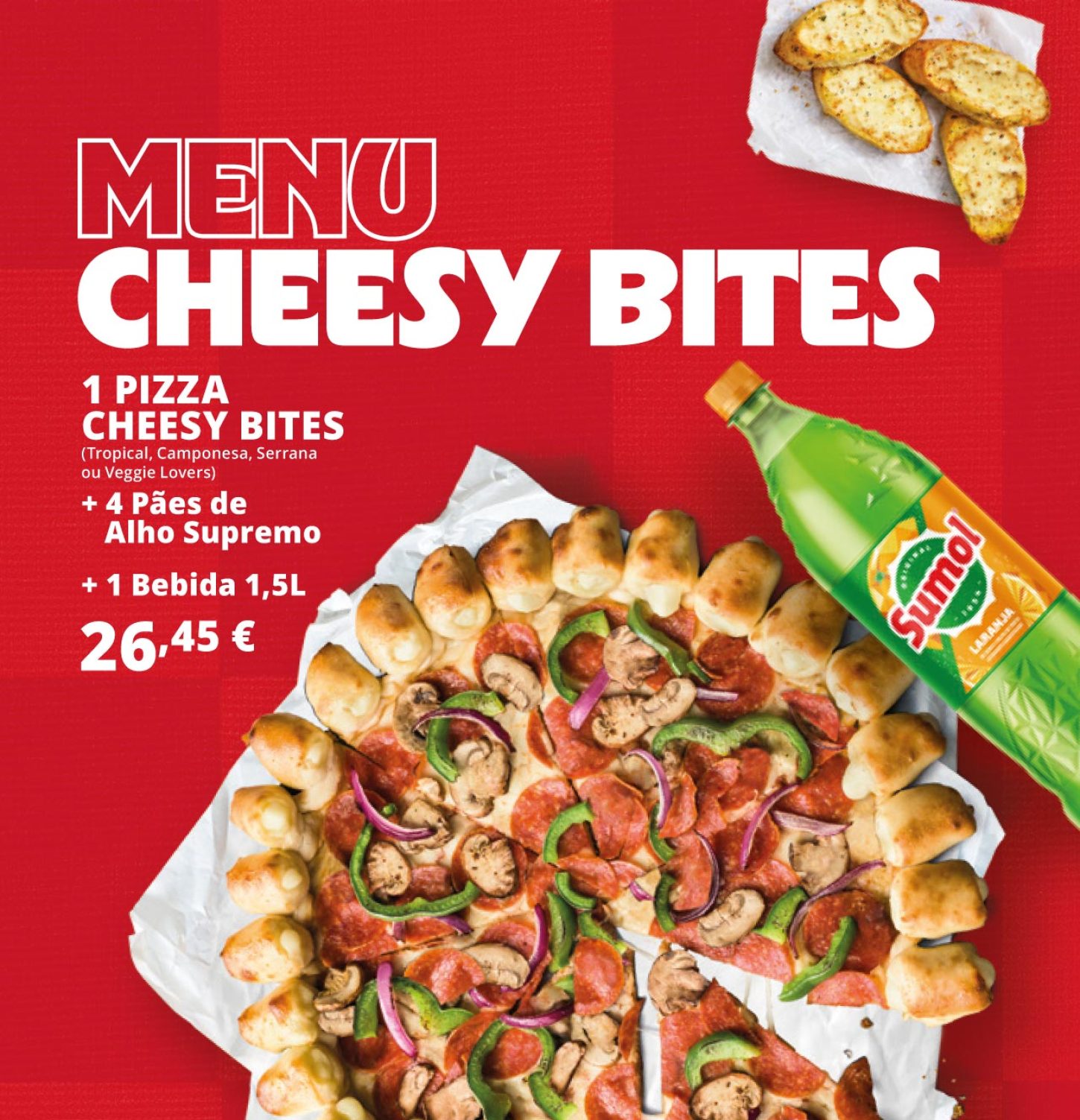 MENU CHEESY BITES, Entrega ao Domicílio - Pizza Hut