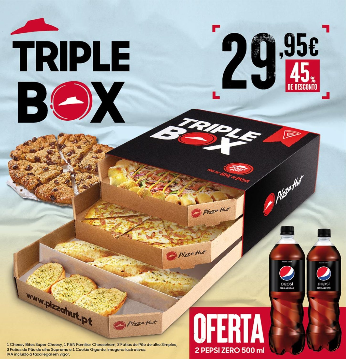 TRIPLE BOX - Entrega ao Domicílio e Take Away. Pizza Hut
