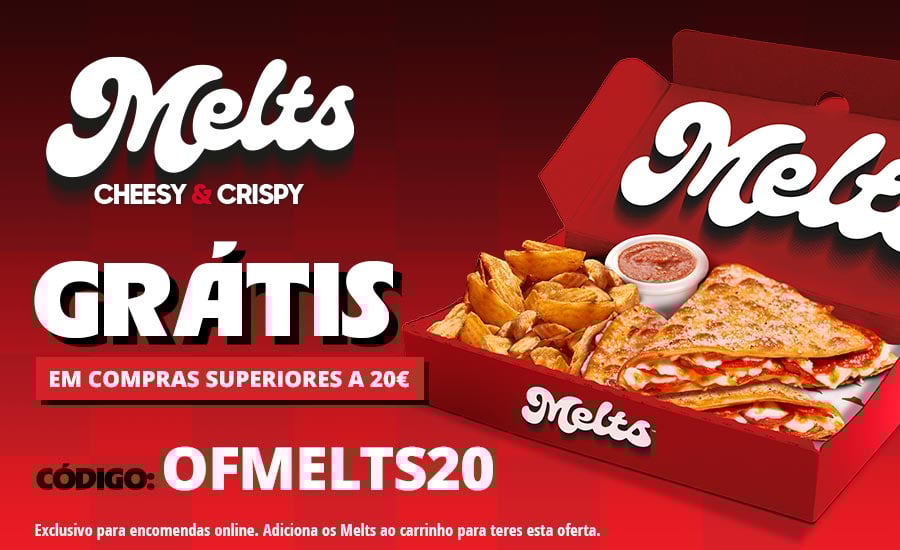 Melts Grátis em compras superiores a 20€