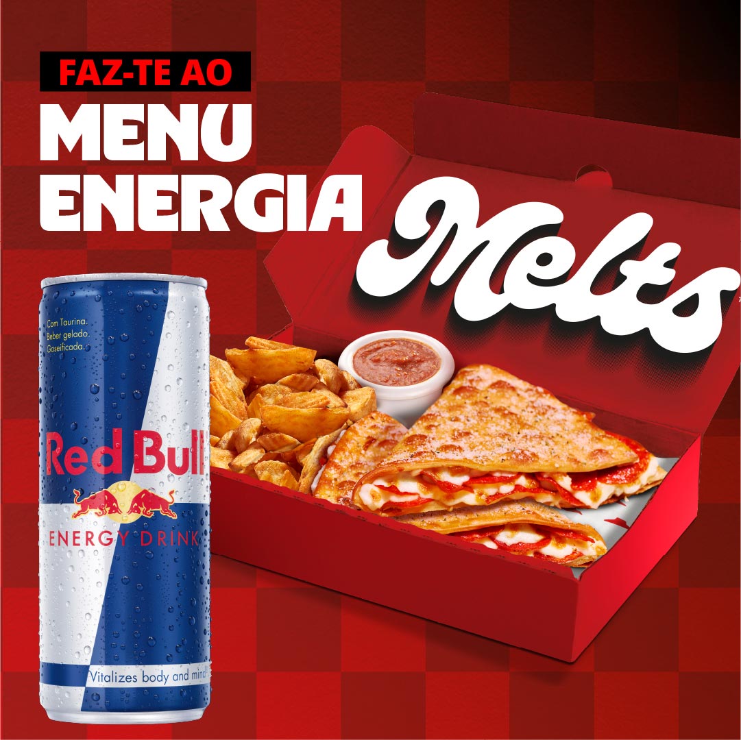 Menu Energia Pizza Hut Red Bull