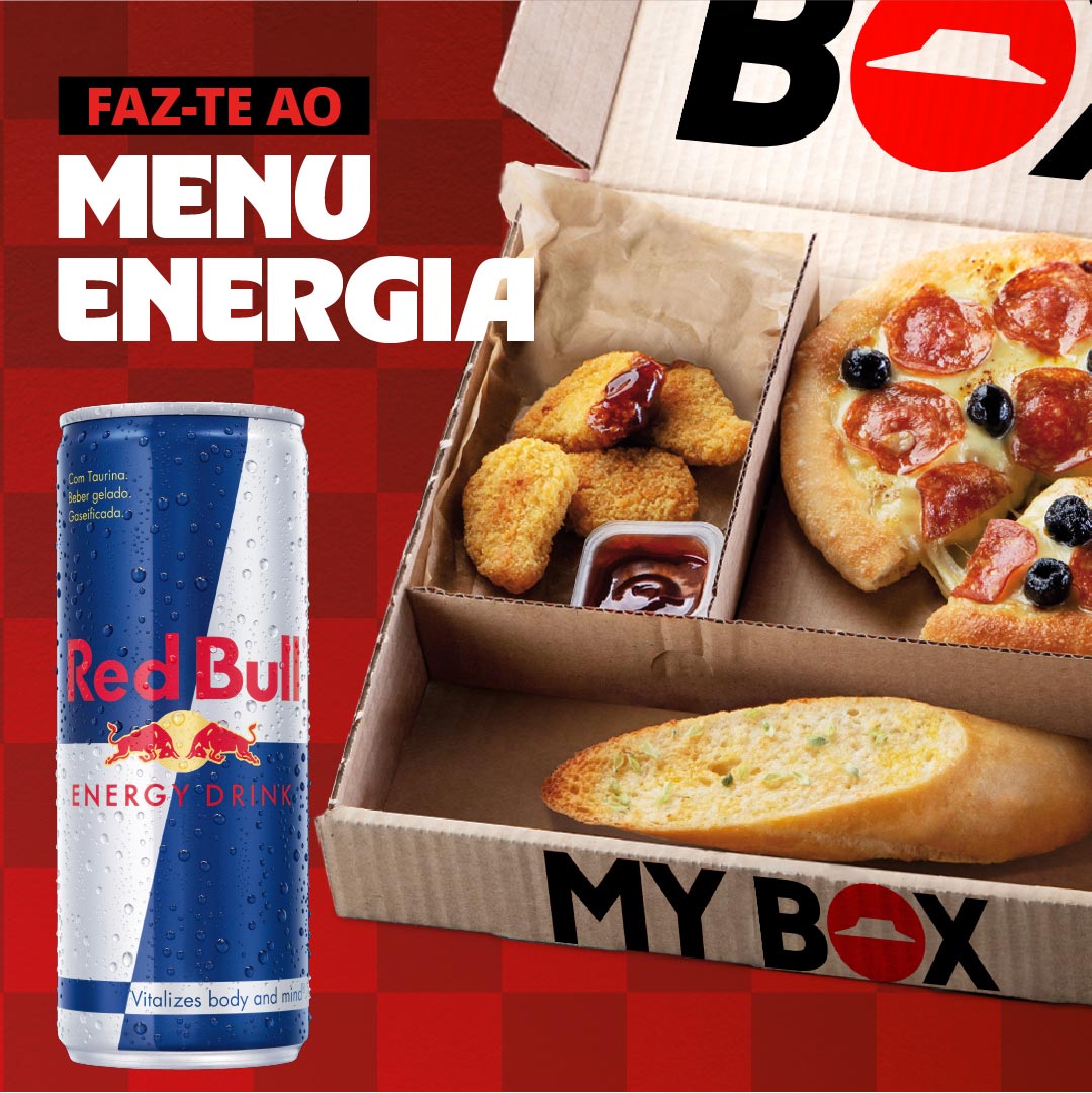 Menu Energia Pizza Hut Red Bull