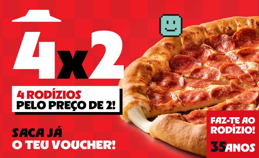 Giveaway 4x2 Rodízio Pizza Hut