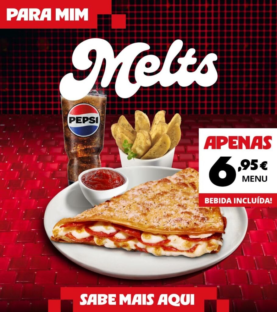 Menu Melts da Pizza Hut