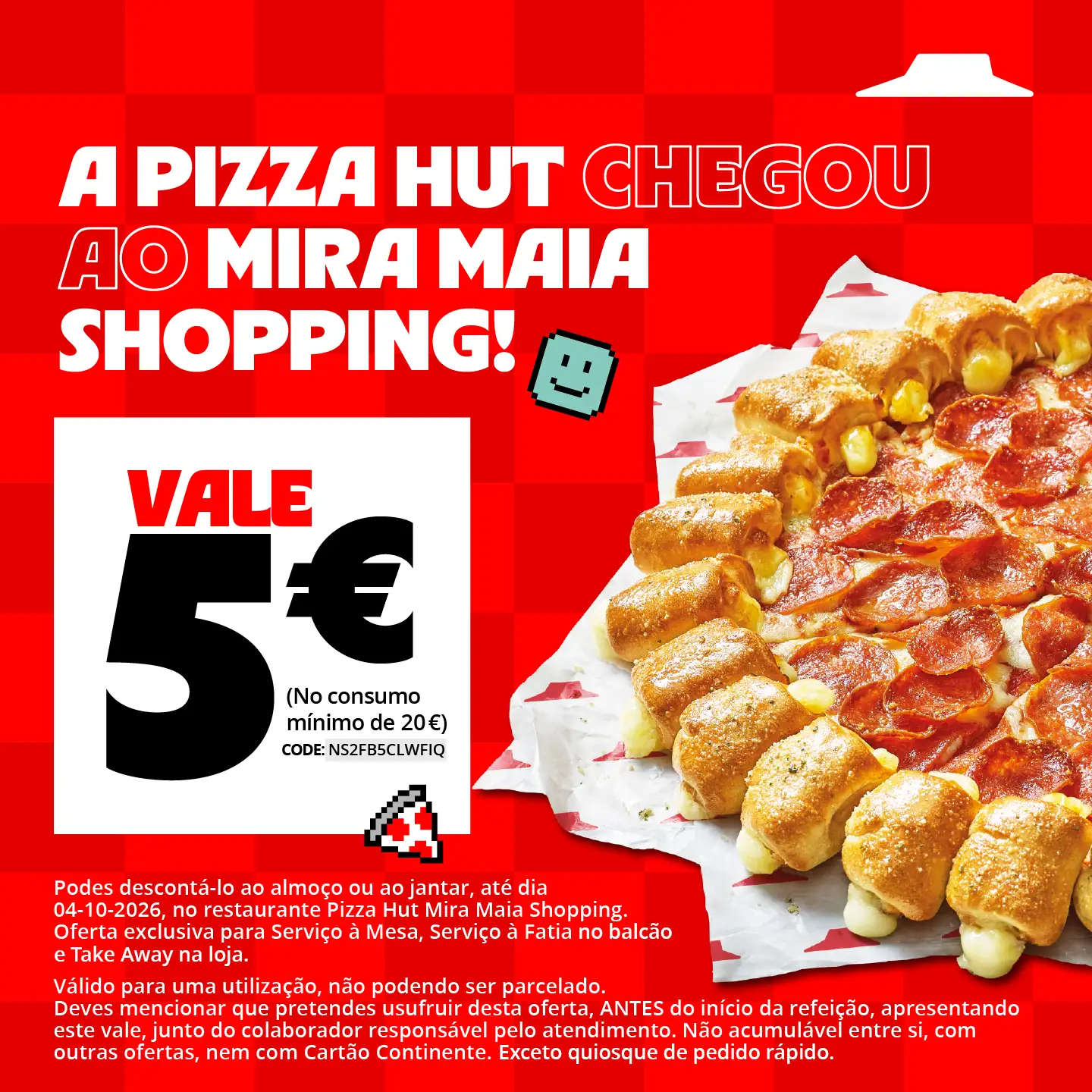 vale oferta 5€ pizza hut mira maia