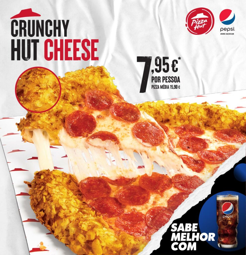 CRUNCHY HUT CHEESE. Pizza Hut