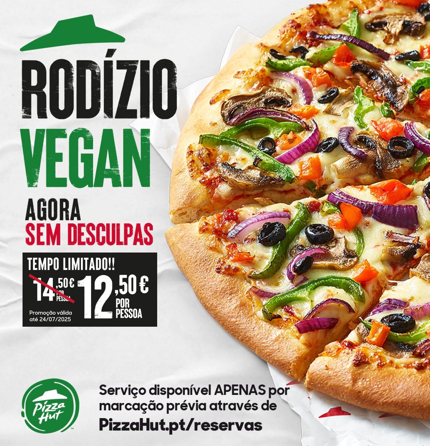 Rodízio Vegan Pizza Hut