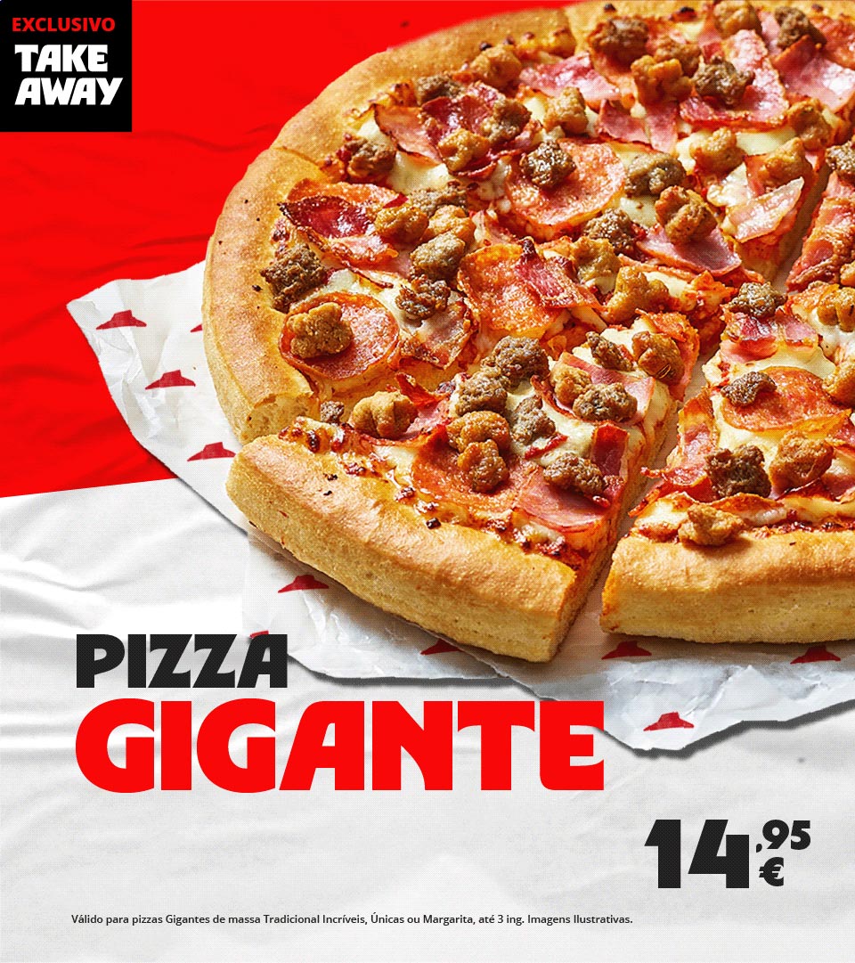 Pizza Gigante Pizza Hut para Take Away